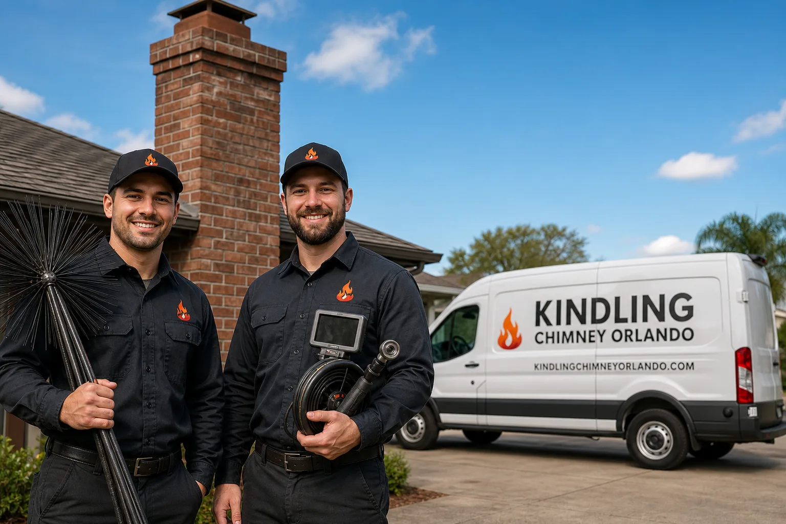 Kindling Chimney Orlando chimney cleaning team